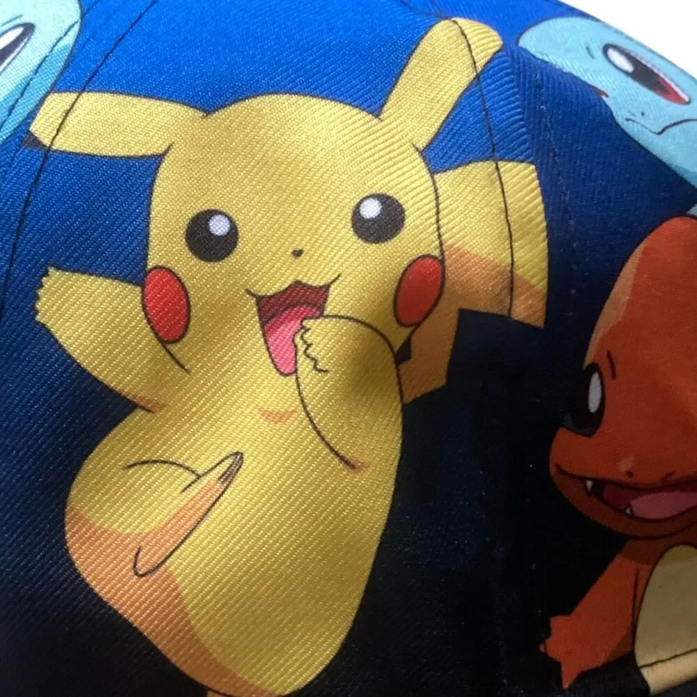 Pokemon company Youth OSFM Snapback Flatbill Hat Pikachu